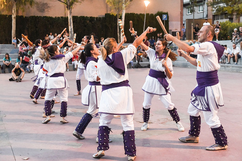 Stick dancers Catalan tradition