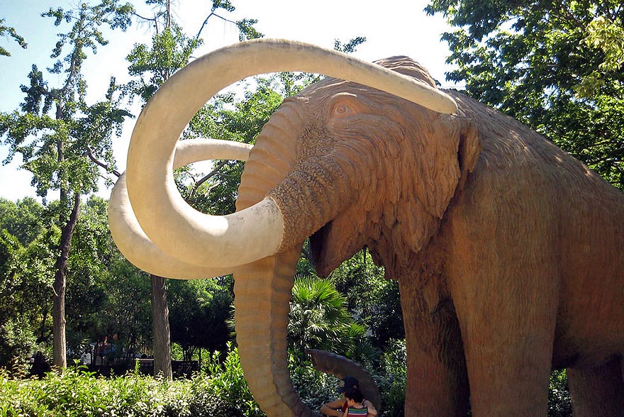 Mammoth at Ciutadella Park in Barcelona