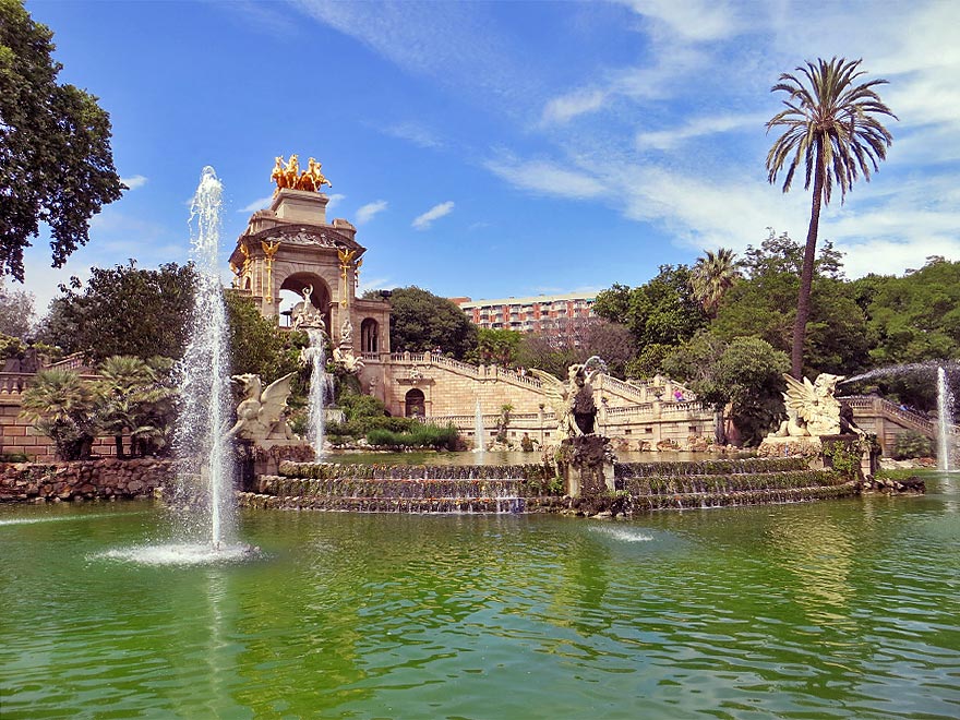 Ciutadella Park Fountain in Barcelona 